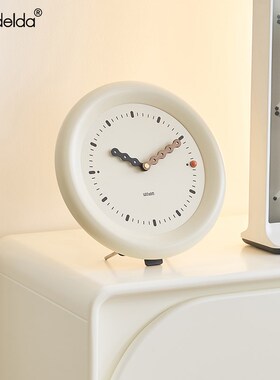 奶油风时钟家居客厅玄关级感座钟装饰品电视柜