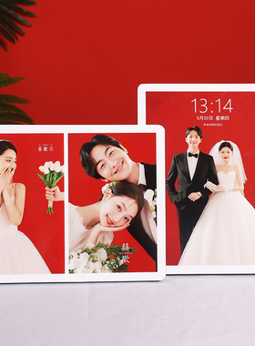 轻时光照相馆相框摆台照片婚纱照水晶摆饰冲洗做成制作宝宝
