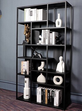 样板房间现代书柜客厅创意软装家居饰品马头假书瓶