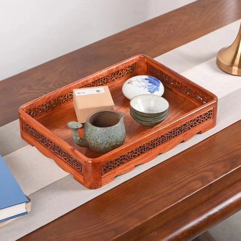 红木托盘瓜果盒实木果盘长方形干泡茶盘香盘都承盘梨木古典,淘宝优惠券,粉丝福利购,淘宝优惠卷