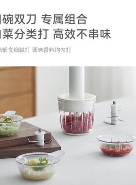olayks立时绞肉机纯电动小型搅拌肉馅料理机家用多功能佐料辅食机
