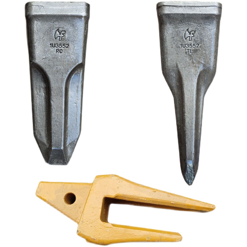 挖掘机徐工XE 52 5斗齿锻造耐磨岩石齿破冰齿座1U52 - 图3