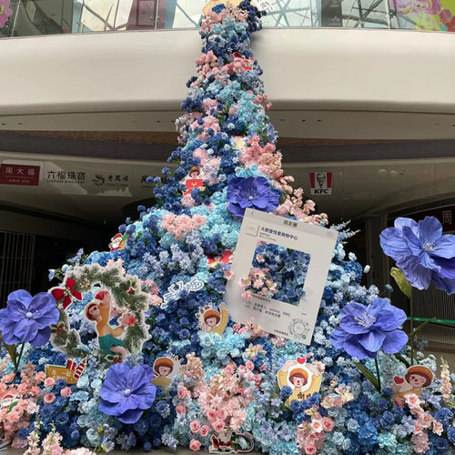 仿真花假花瀑布墙摆设高级感逼真玫瑰婚庆生日摆件美陈装饰花艺 - 图3