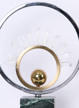 现代简约金属软装饰品摆件客厅玄关柜酒柜书柜电视柜创意个性摆件