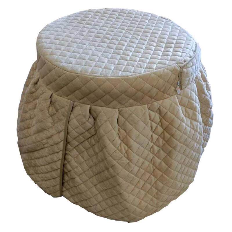 纯色加厚保暖圆形烤火罩现代圆桌绒布茶几桌餐桌罩子圆桌布,淘宝优惠券,粉丝福利购,淘宝优惠卷