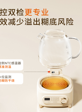 九阳全玻璃养生壶恒温电热烧水壶