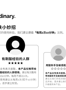 TheOrdinary30%果酸精华面膜水杨酸精华控油改善痘印去闭口粉刺