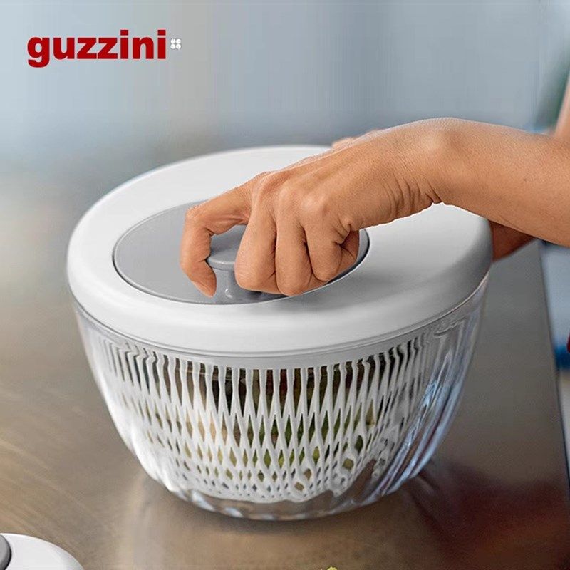 意大利uzzini蔬菜脱水器甩水器手动旋转沥水篮洗菜盆,淘宝优惠券,粉丝福利购,淘宝优惠卷