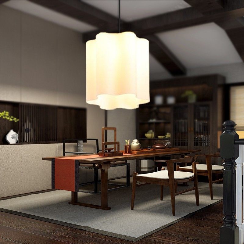 现代小吊灯中式亚麻布艺灯罩仿羊皮创意卧室书房定制灯具,淘宝优惠券,粉丝福利购,淘宝优惠卷