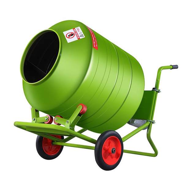 Cement mortar 220V electric small concrete construction site feed mixer roller household mixer forward and reverse