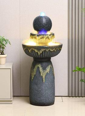 流水喷泉招财风水球落地摆件庭院循环水景观客厅家居装饰品加湿器