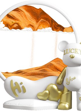 沙漏流沙画客厅电视柜橱柜茶几桌面高级感装饰品乔迁业礼品