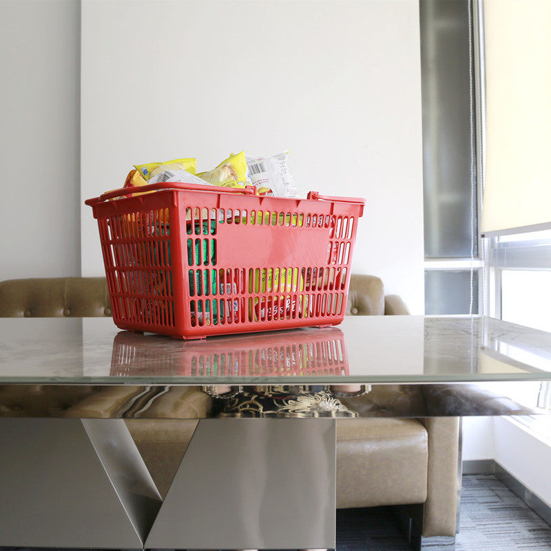 超市购物篮篮大号货架商场购物篮塑料加厚菜筐篮子菜篮子,淘宝优惠券,粉丝福利购,淘宝优惠卷