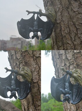 蝙蝠雕塑夜魔吸血鬼树脂工艺品个性哥特饰品摆件万圣节装饰物挂件