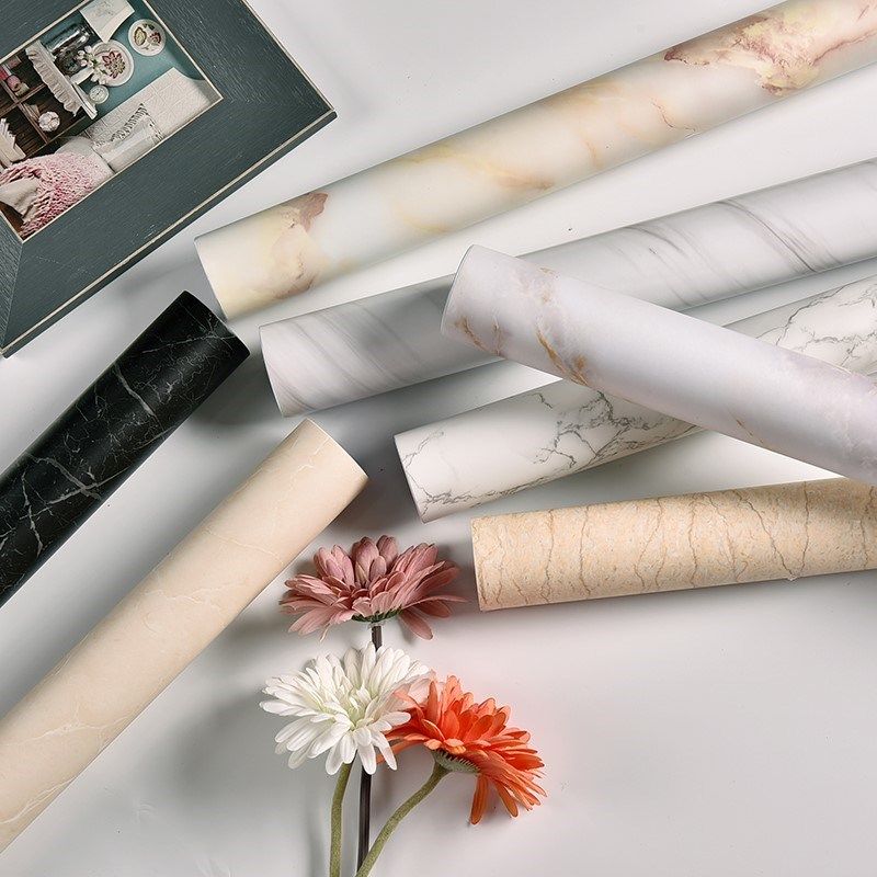 墙纸自粘 仿大理石纹纸防水加厚耐磨墙客厅背景桌台面翻新,淘宝优惠券,粉丝福利购,淘宝优惠卷