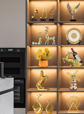轻奢高档酒柜装饰摆件现代客艺厅办公室书家JXGY-6居柜软装套装工