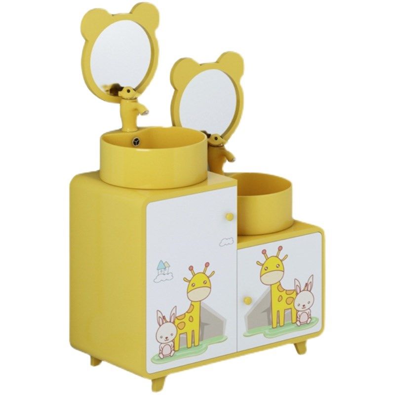 幼儿园儿童浴室柜彩色卡通洗手盆台盆柜低子母洗漱台,淘宝优惠券,粉丝福利购,淘宝优惠卷