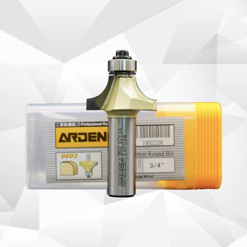 雅登圆角刀木工倒角修边刀头带轴承R圆弧铣刀硬质合金钨钢刀具 - 图0