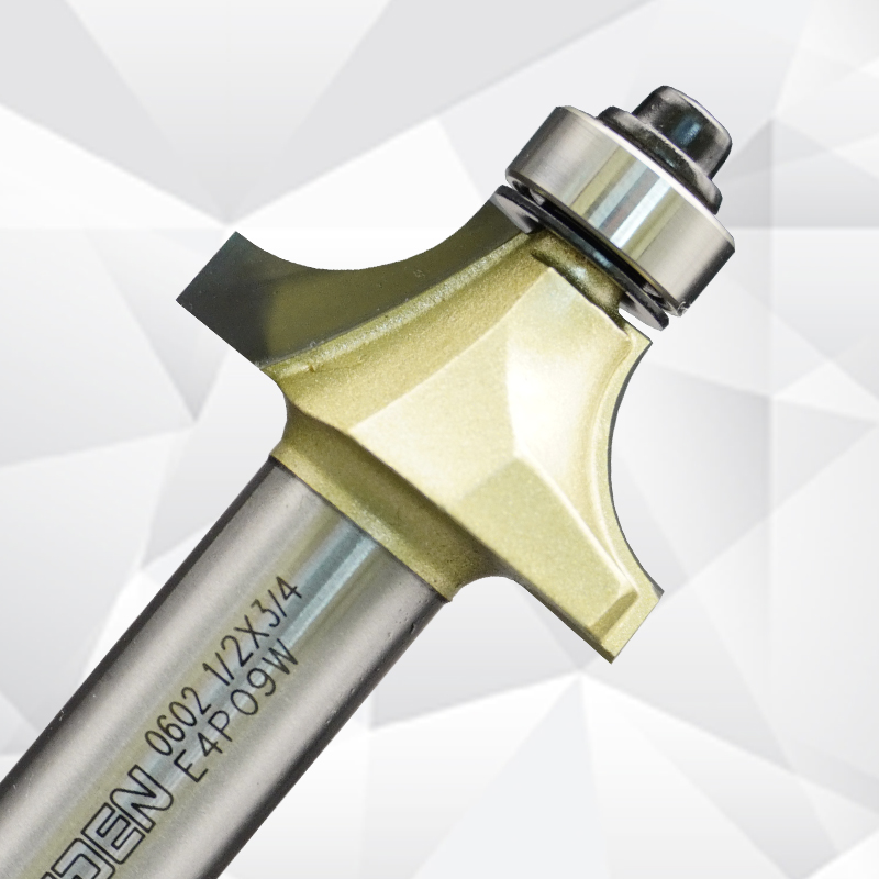 雅登圆角刀木工倒角修边刀头带轴承R圆弧铣刀硬质合金钨钢刀具 - 图2