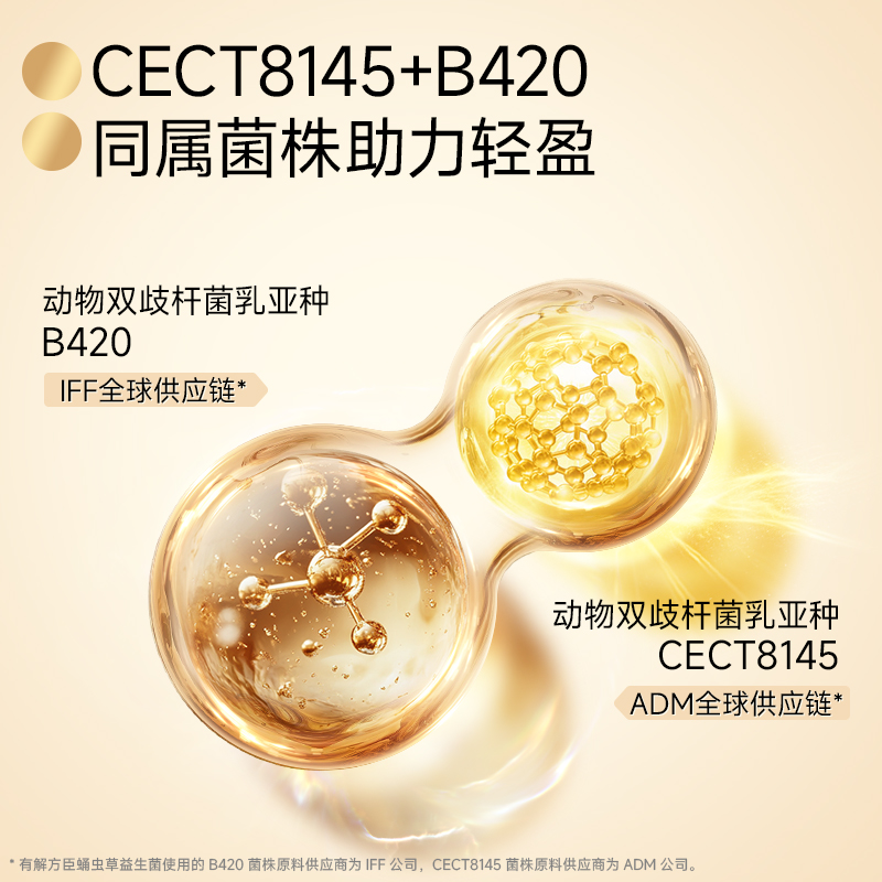 【有解方臣】轻体有方蛹虫草陈皮山楂味益生菌固体饮料2g*10条/盒