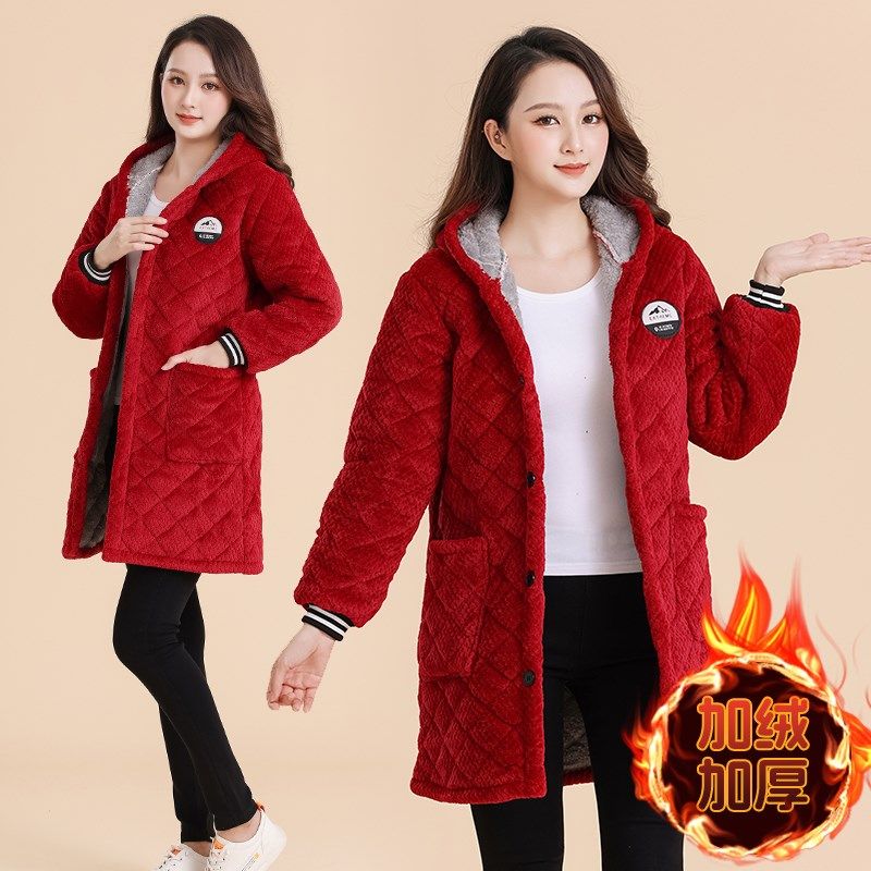 新款冬季加厚加棉保暖罩衣男女中长款棉衣外工作服大码耐脏围裙,淘宝优惠券,粉丝福利购,淘宝优惠卷