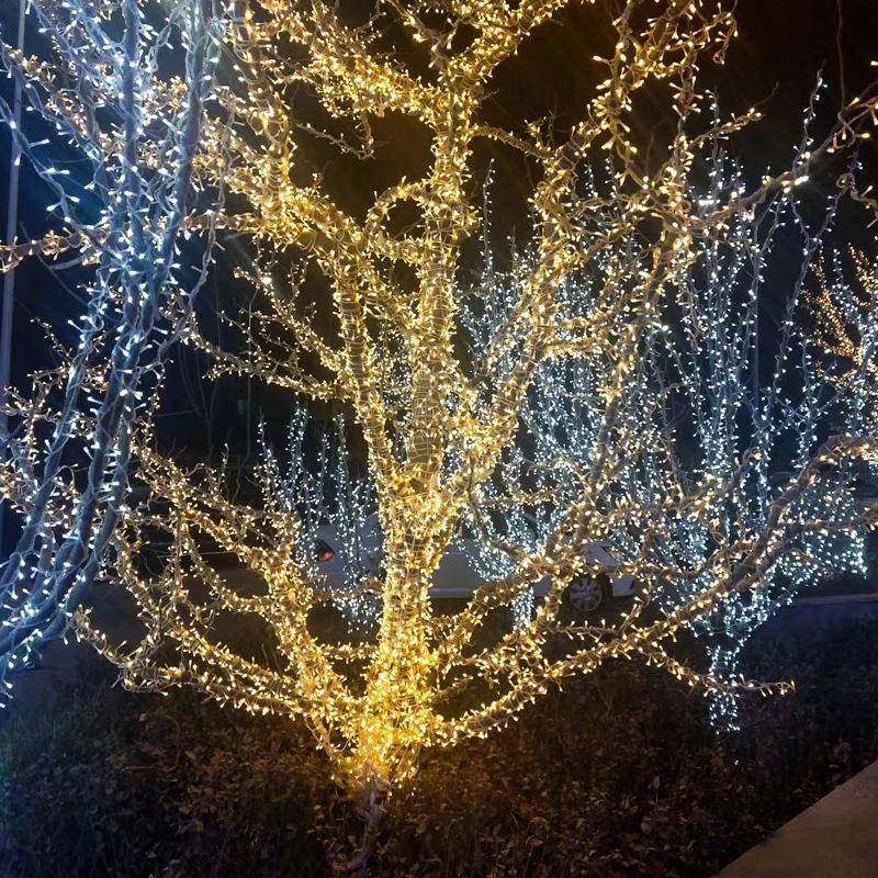 24v低压户外工程装饰星星彩灯串灯50米100米双套管,淘宝优惠券,粉丝福利购,淘宝优惠卷