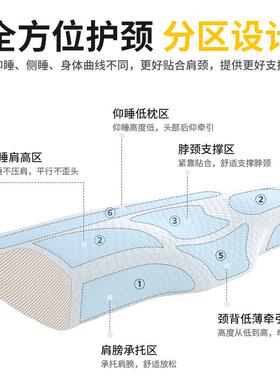 记忆棉枕头可拆卸天丝枕套睡眠枕蝶形护颈枕慢回弹记忆枕
