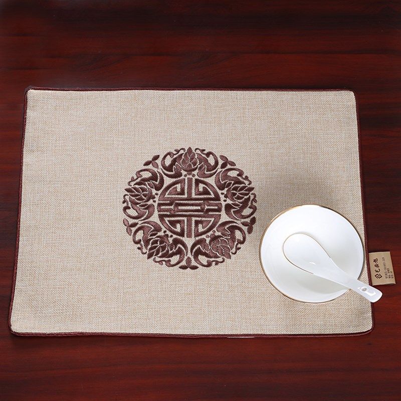 艺必旭田园亚麻餐垫布艺亚麻布隔热垫餐垫学生餐布桌垫西餐垫,淘宝优惠券,粉丝福利购,淘宝优惠卷
