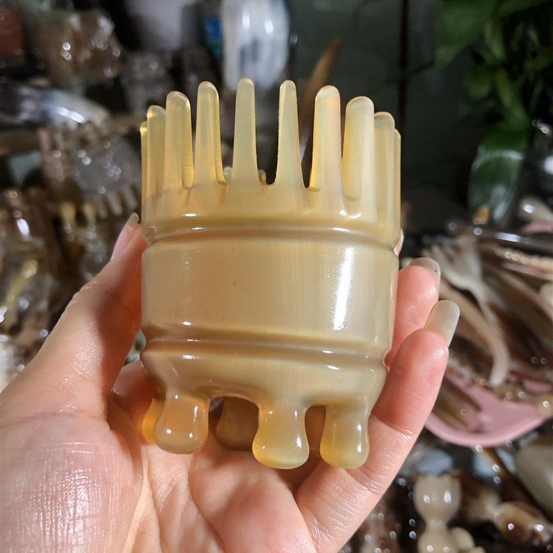 中齿牛角洗头按摩梳子粗宽齿个人护理洁头皮洗漱头疗梳高,淘宝优惠券,粉丝福利购,淘宝优惠卷