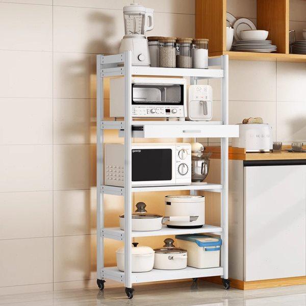 厨房微波炉置物架多层落地多功能太空铝放烤箱架子电器收纳储物柜,淘宝优惠券,粉丝福利购,淘宝优惠卷