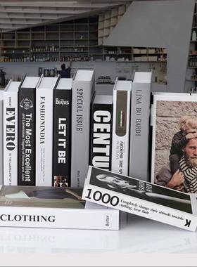 简约现代北欧风格假书彷真书装饰品道具摆设模型创意客厅书柜摆件