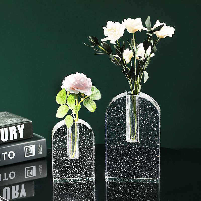 新款家居装饰透明水晶花瓶气泡拱门摆件轻奢简约玻璃工艺品,淘宝优惠券,粉丝福利购,淘宝优惠卷