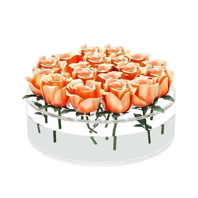 亚克力圆形多孔鲜花创意花瓶客厅插花花器餐桌摆件艺术造型ins风,淘宝优惠券,粉丝福利购,淘宝优惠卷