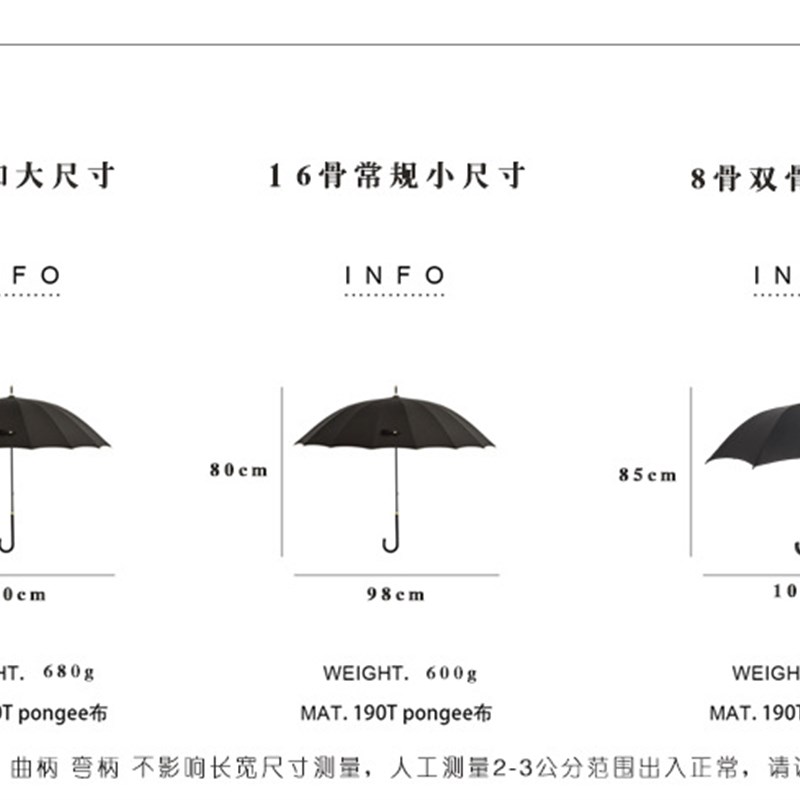 长柄伞带的雨伞带防水塑料汽车车用防滴水带雨防水大号 - 图3