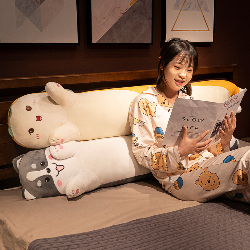 冰丝抱枕床上长条枕头女生侧睡夹腿靠枕男生款床头大靠垫孕妇宿舍 - 图2