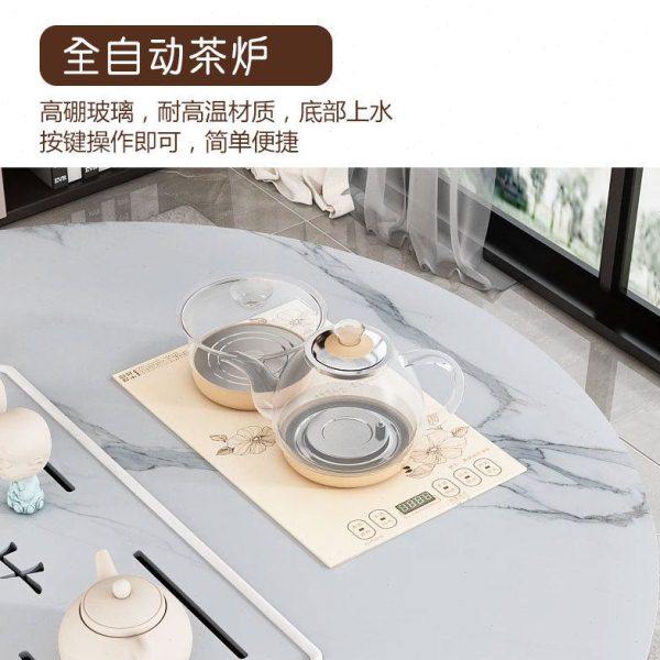 岩板茶台小户型圆形现简约客厅茶几多功能茶桌组合阳台煮茶桌,淘宝优惠券,粉丝福利购,淘宝优惠卷