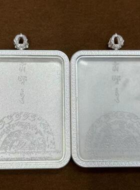 厂家直供银色十字金刚杵唐卡盒钛钢唐卡壳吊坠Pendant