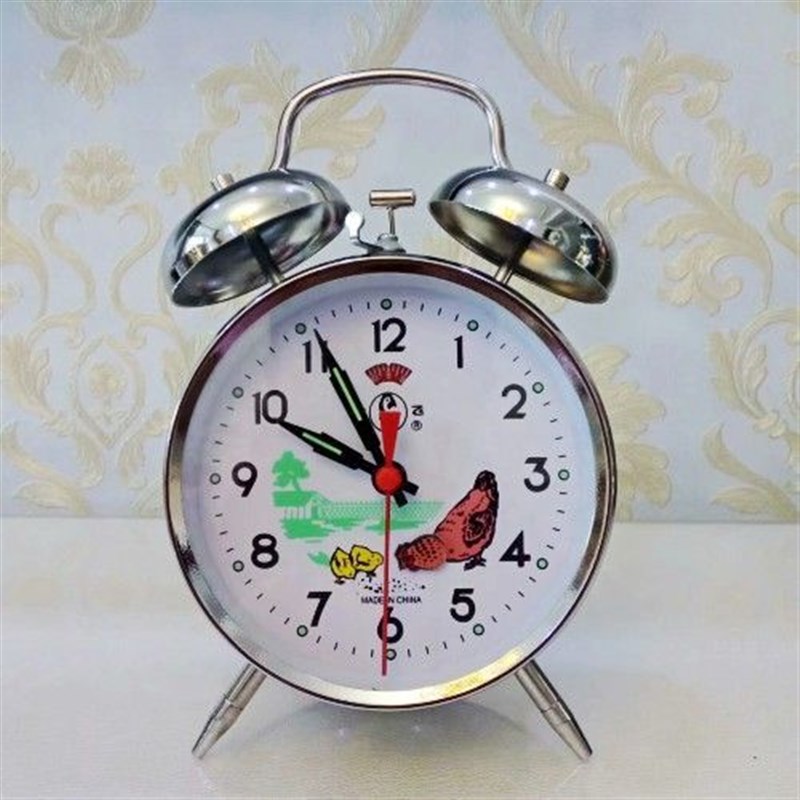 闹钟老式机械发条纯铜超大音量马蹄表复古怀旧Q创意手动上弦闹钟 - 图3