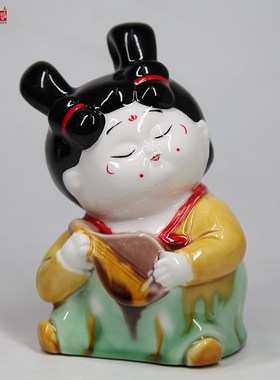 李学武牡丹瓷纯手工妞妞唐宫夜宴侍女陶瓷唐仕女创意