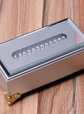 长方形发光底座七彩白灯两灯光水晶貔貅玻璃玉器展示架长条