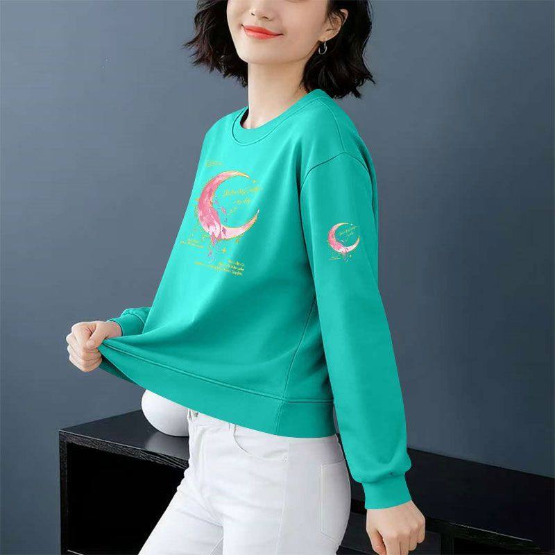 纯棉长袖卫衣女时尚新款秋冬显瘦大码潮流洋气遮肉气质上衣ins,淘宝优惠券,粉丝福利购,淘宝优惠卷