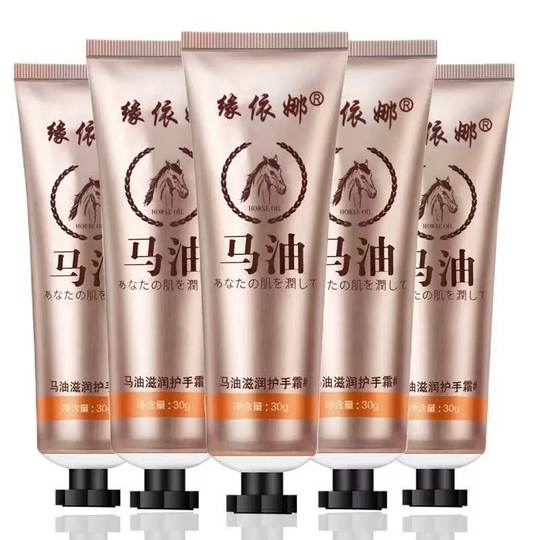 Herbst- und Winter-Pferdeöl-Handcreme, Handlotion, feuchtigkeitsspendende Handpflege, feuchtigkeitsspendende Feuchtigkeitscreme, saisonales, nährendes Frostschutzmittel und Anti-Trockenriss-Creme