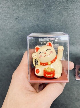 可爱招财猫迷你小摆件情绪治愈系