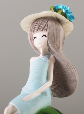 女生卧室小摆件现代简约水果女孩可爱卡通装饰品家居儿童房间摆设