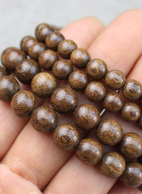 金丝檀木手串108颗8MM佛珠手串男女精工小孔顺纹文玩情侣手链饰品