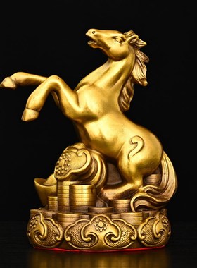 纯铜十二生肖摆件全套铜鼠牛虎兔龙蛇马羊猴鸡狗猪补缺角家居办公