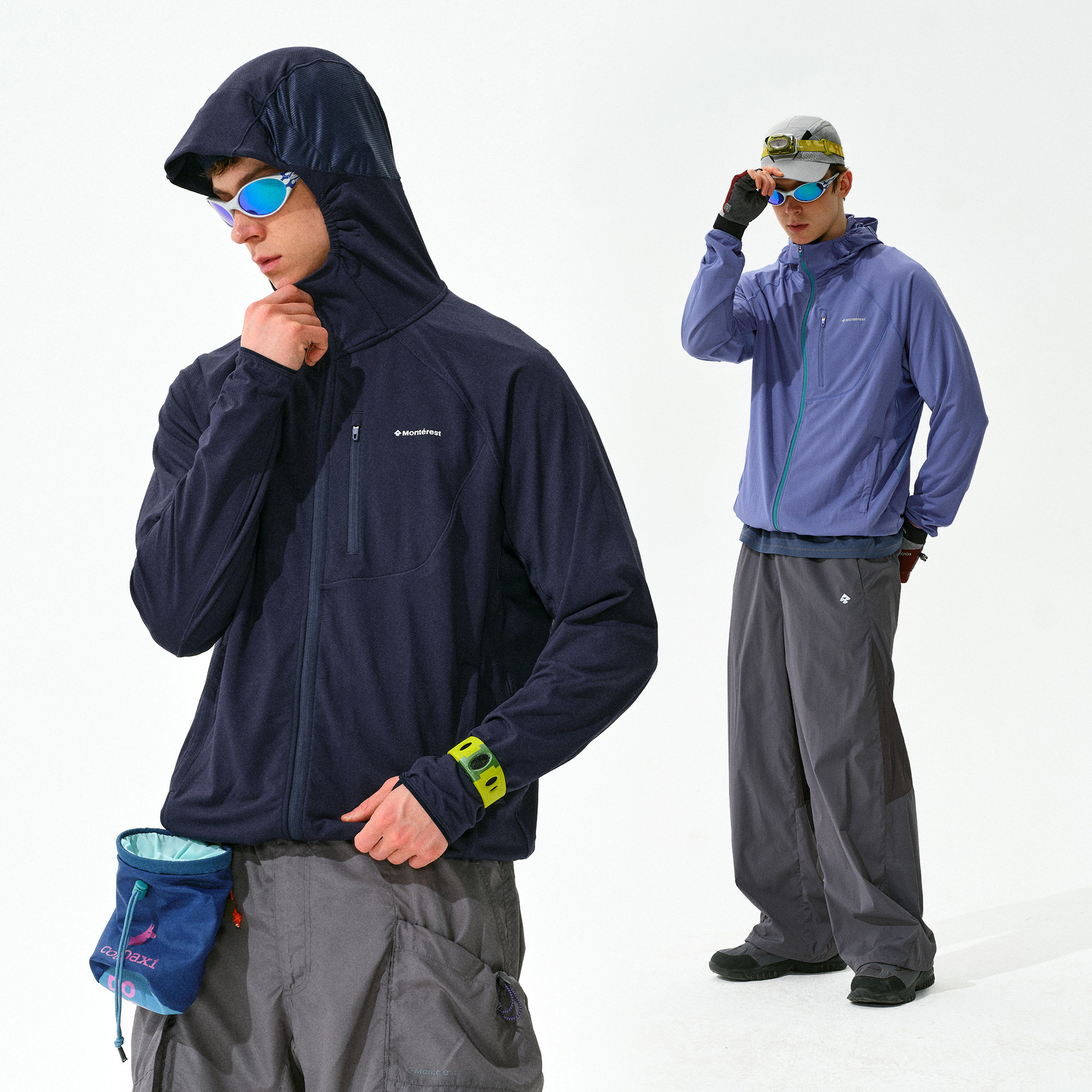 瞬时山野Monterest户外原纱防晒服吸湿速干针织连帽外套防晒衣男,淘宝优惠券,粉丝福利购,淘宝优惠卷