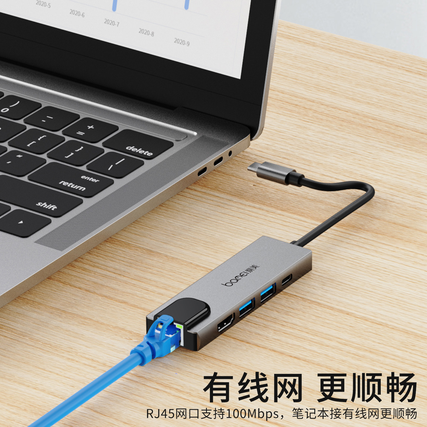 坝美 typec扩展坞usb hub网卡有线网络适用于switch PD充电边充边用拓展坞USB-C手机平板笔记本电脑多接口,淘宝优惠券,粉丝福利购,淘宝优惠卷
