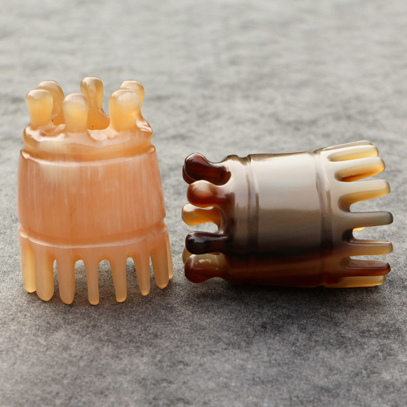 手工牛角按摩梳子粗齿个人护理洁头皮洗漱按摩头疗梳高,淘宝优惠券,粉丝福利购,淘宝优惠卷