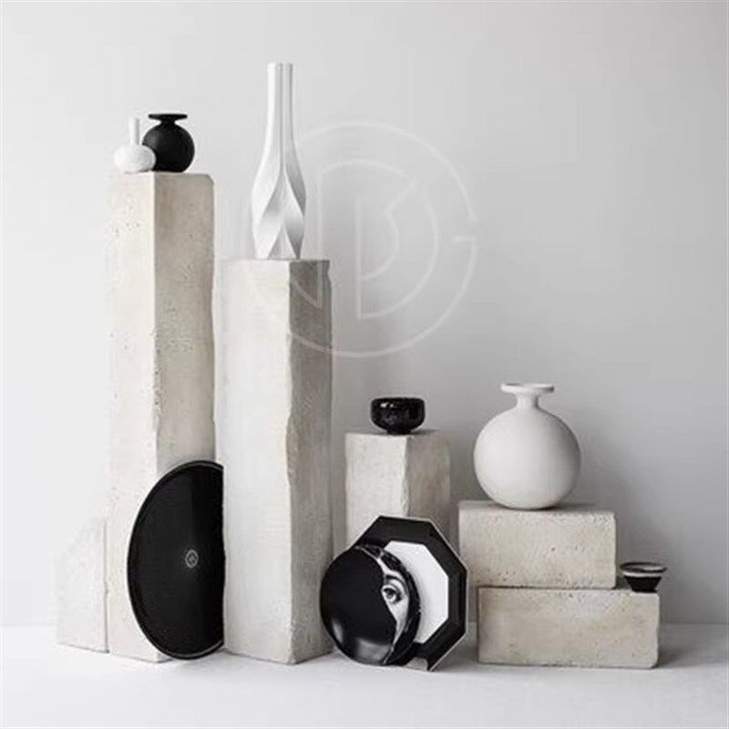 黄洞石雕塑台荒料摆台地台电视柜旁落地柱子石墩底座基座,淘宝优惠券,粉丝福利购,淘宝优惠卷